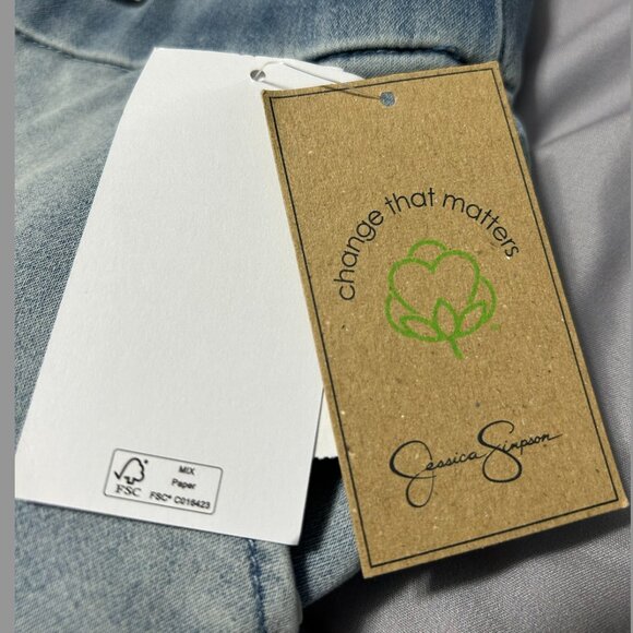 NWT Jessica Simpson Absolute Flex Denim Pull-on Joggers Women's L - Picture 10 of 11